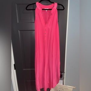 Lilly Pulitzer Coral Silk Dress EUC Size L